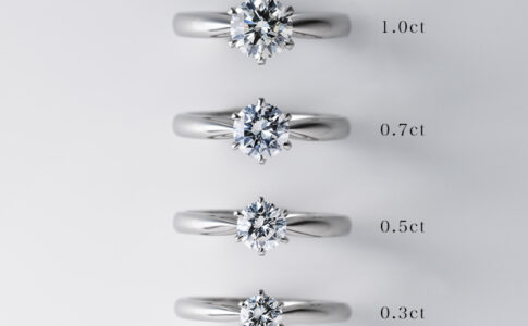 婚約指輪のダイヤモンドカラット比較