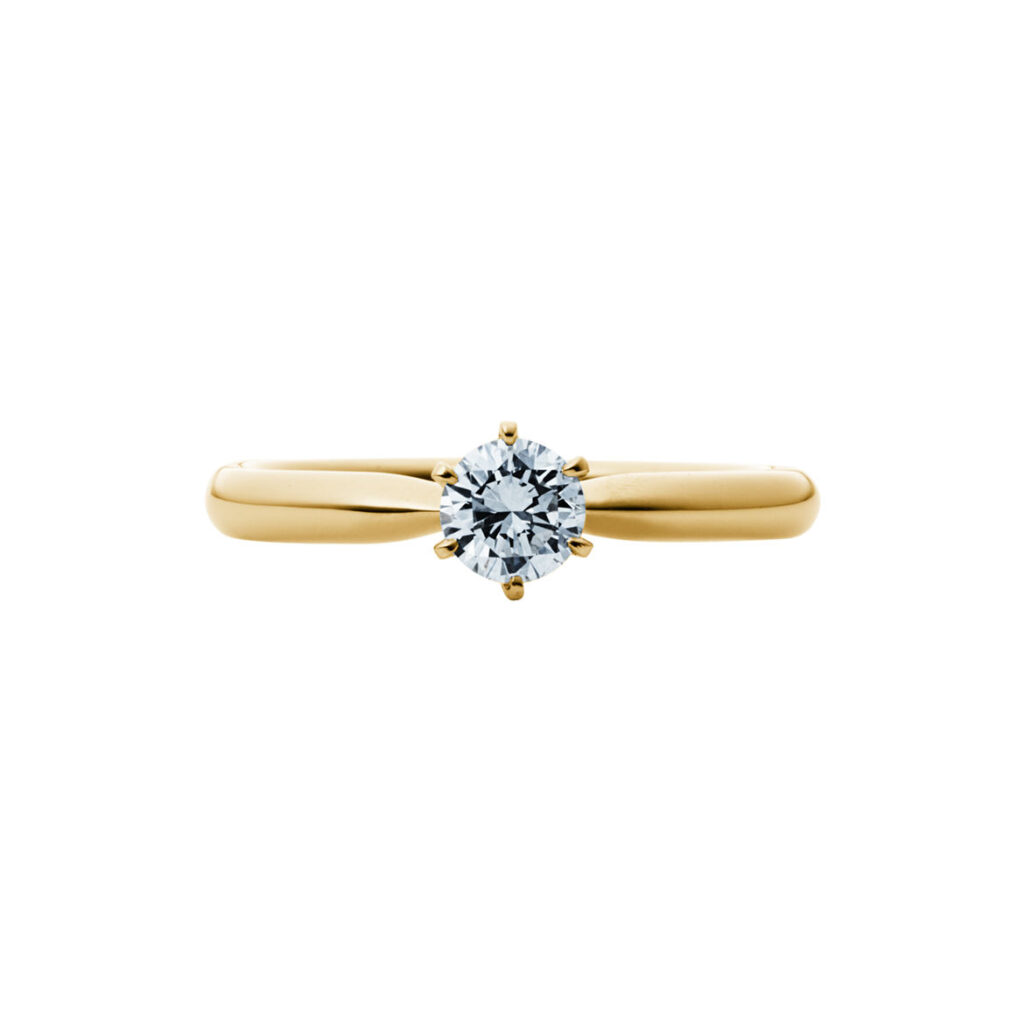 K18イエローゴールドの婚約指輪